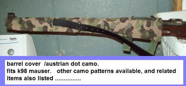 k98  dot camo barrel cover