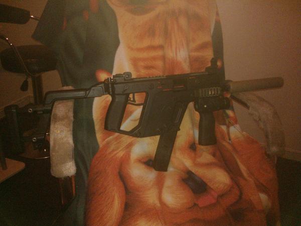 mon kriss vector en cour de modding part 1